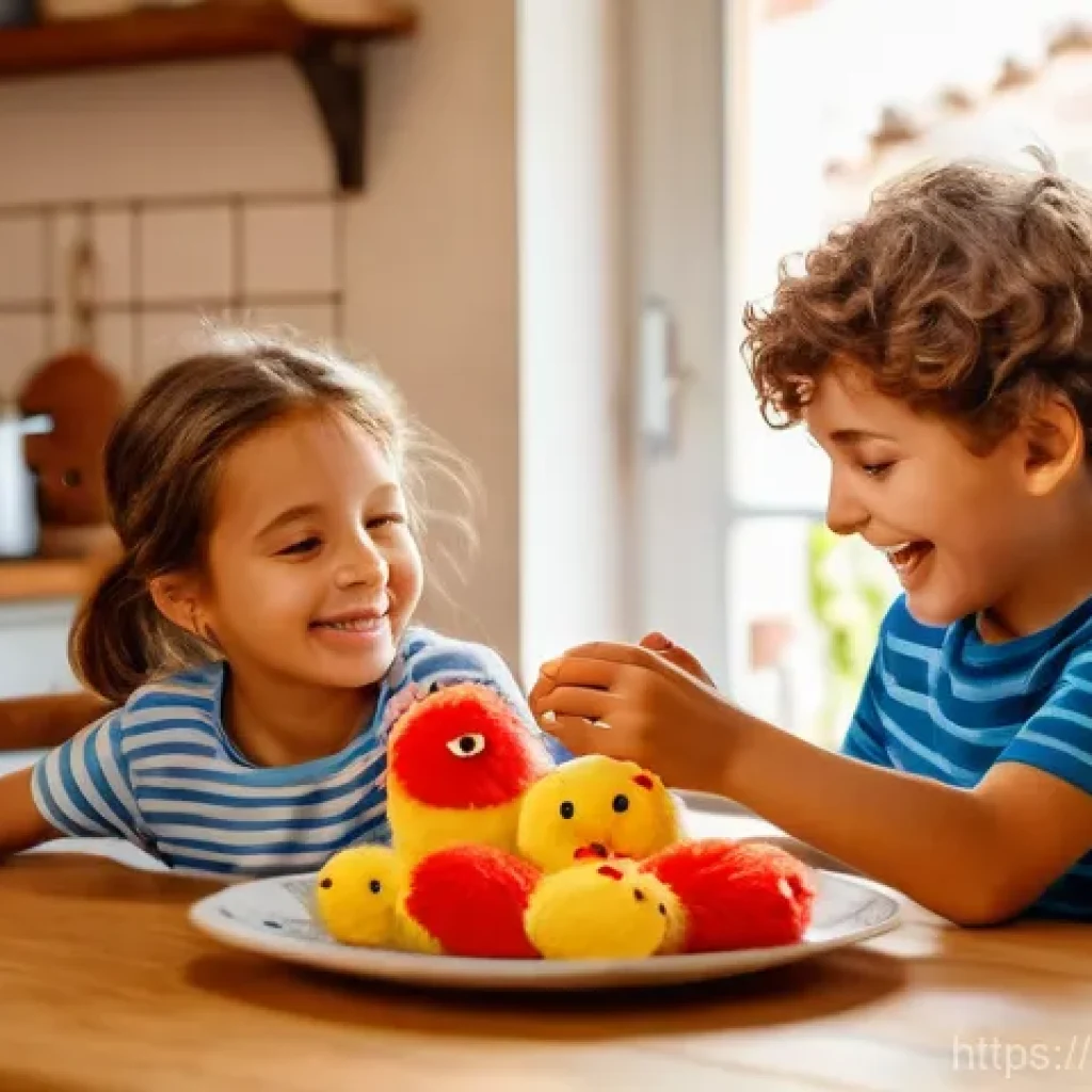 라바 캐릭터의 상품 판매 전략 - A vibrant, high-definition photograph capturing two happy Italian children, aged approximately 6 and...