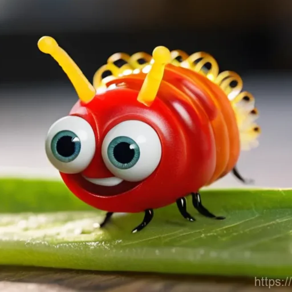 라바의 독특한 비주얼 스타일 - **Universal Slapstick Comedy:**
    "A vibrant 3D animation still showcasing Red and Yellow Larva in...