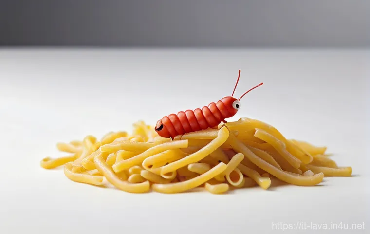 라바의 독특한 비주얼 스타일 - **Universal Slapstick Comedy:**
    "A vibrant 3D animation still showcasing Red and Yellow Larva in...