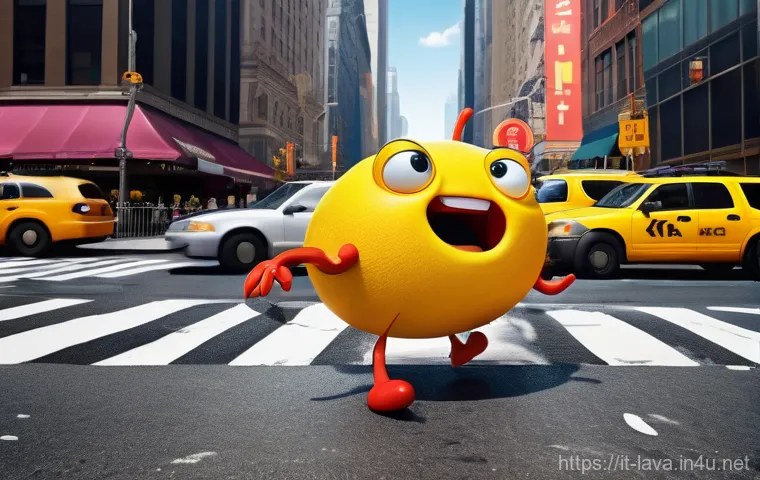 라바 애니메이션에서 쓰인 슬랩스틱 코미디 - **Prompt:** A detailed and brightly colored CGI animation still set within a human household environ...