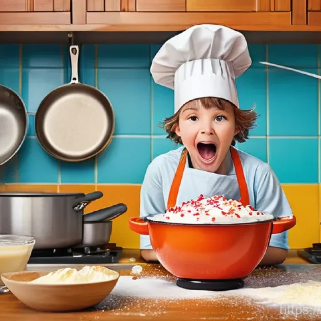 라바와 비슷한 유머 스타일을 가진 작품 - **Prompt 1: Comical Kitchen Catastrophe**
    "A cheerful, slightly clumsy young adult character, we...