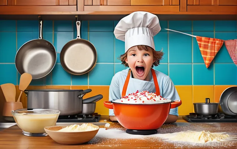 라바와 비슷한 유머 스타일을 가진 작품 - **Prompt 1: Comical Kitchen Catastrophe**
    "A cheerful, slightly clumsy young adult character, we...