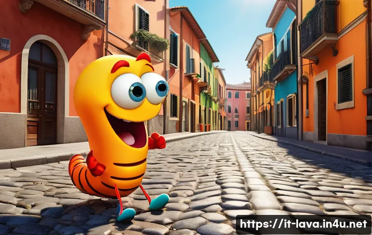 라바와 관련된 가장 인기 있는 밈 - A vibrant digital illustration of two cartoonish worm characters inspired by Larva, set in a typical...