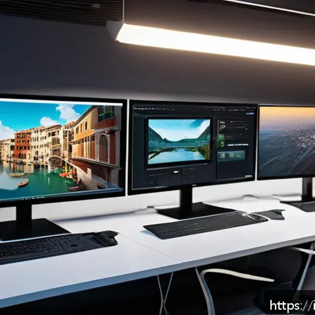 라바의 제작 환경 및 기술적 도전 - A modern animation studio environment featuring diverse professionals collaborating: animators, prog...