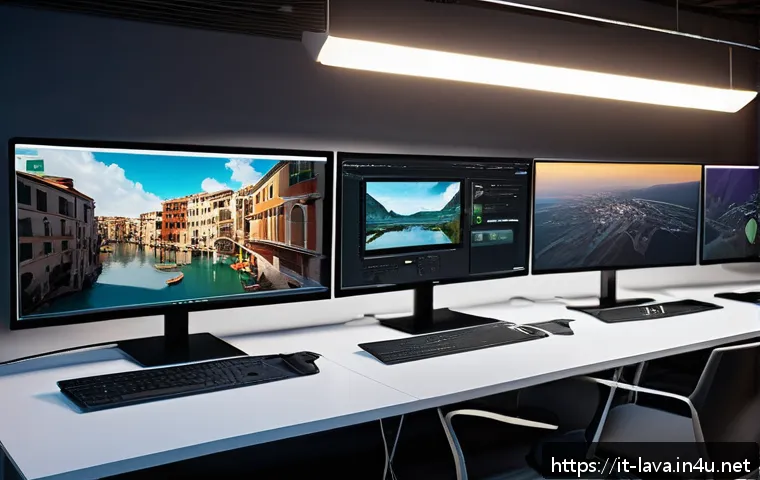 라바의 제작 환경 및 기술적 도전 - A modern animation studio environment featuring diverse professionals collaborating: animators, prog...