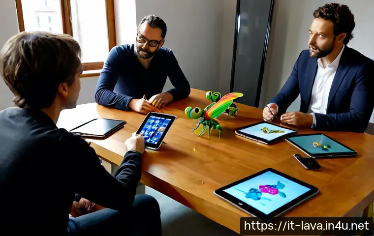 Home 17 라바의 제작진 인터뷰 주요 내용 - Photorealistic editorial-style interview scene in a bright Milan animation studio, a diverse Italian...